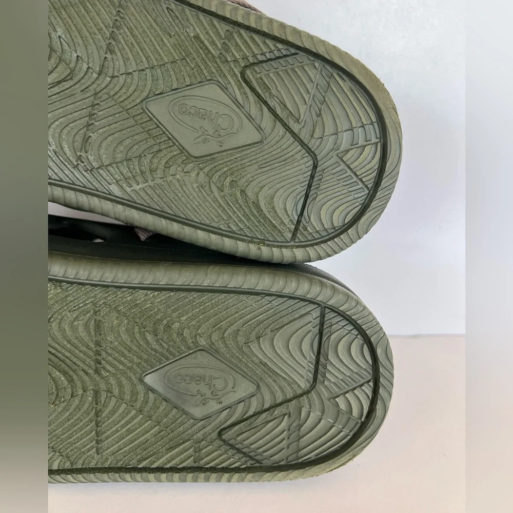 Chaco Men’s Chillos Slip On Sport Slide Sandal in Moss Green, size 14